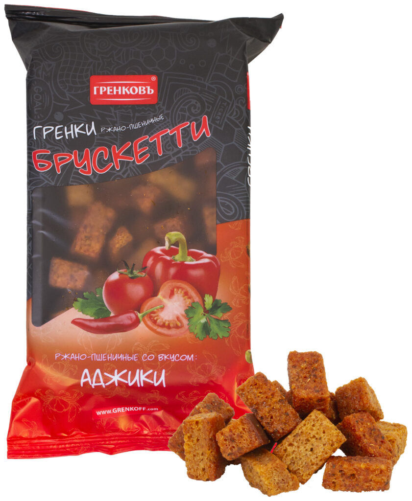гренковъ гренки со вкусом аджики "брускеты"