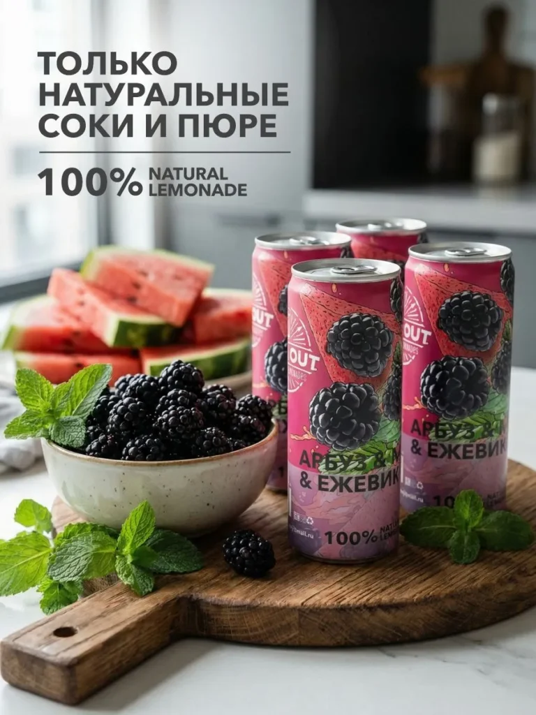 time out арбуз, мята, ежевика