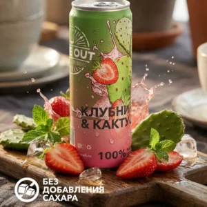 time out клубника, кактус