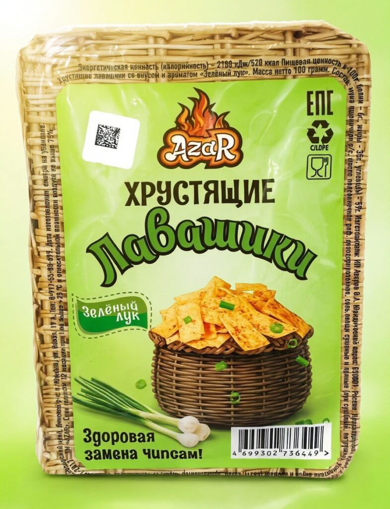 снэкмания хрустящие лавашики, зеленый лук