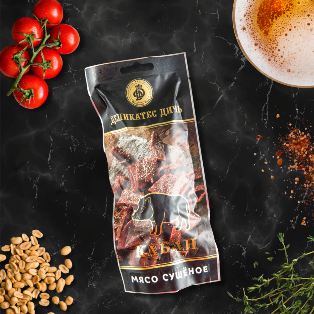 деликатес сушеное мясо кабан 100 гр
