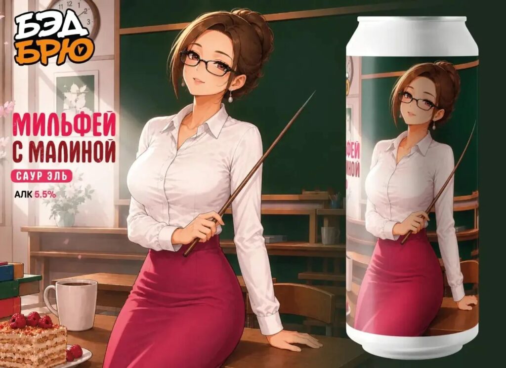bad brew мильфей с малиной
